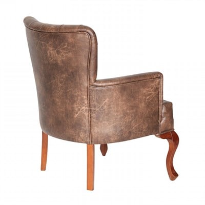 3A Mobilya Eskitme Kahve Midi Berjer