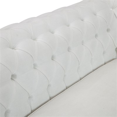 3A Mobilya White Swan Chesterfield Beyaz