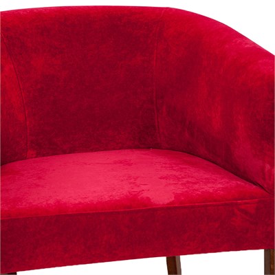 3A Mobilya Red Lab Oval Berjer Kırmızı