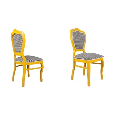 3A Mobilya Yellow Queen Sandalye - Sarı