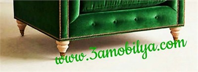 3A Mobilya Modern Green Berjer-Yeşil