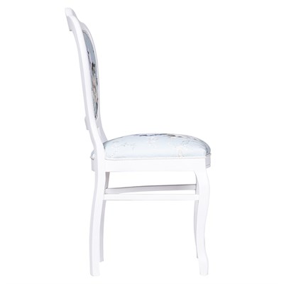 3A Mobilya Evimdeki Bahar Oymalı Sandalye - Mavi-Desen