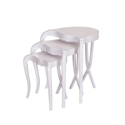 3A Mobilya Avandgard Beyaz Lake Sehpa - Beyaz