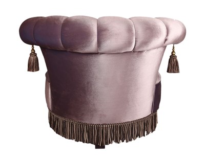 3A Mobilya Prenses Mürdüm Kadife Berjer