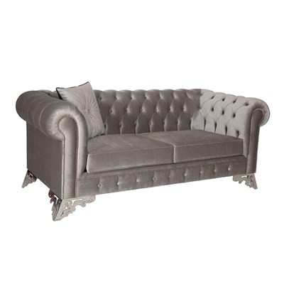 3A Mobilya Silver Chesterfield