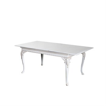 3A Mobilya Country Yemek Masası - Beyaz