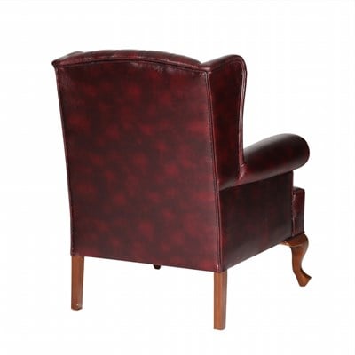 3A Mobilya Kızıl Kahve Kulaklı Berjer