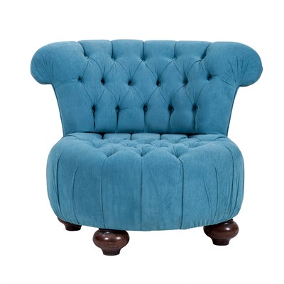 3A Mobilya Blue Kapitone Lena Berjer - Mavi