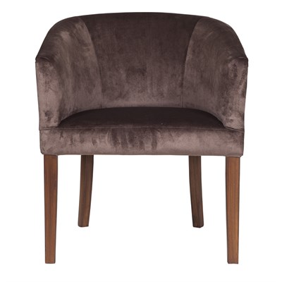 3A Mobilya Bitter Brown Oval Berjer