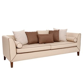 3A Mobilya 3 lü Kanepe - Krem Kahve