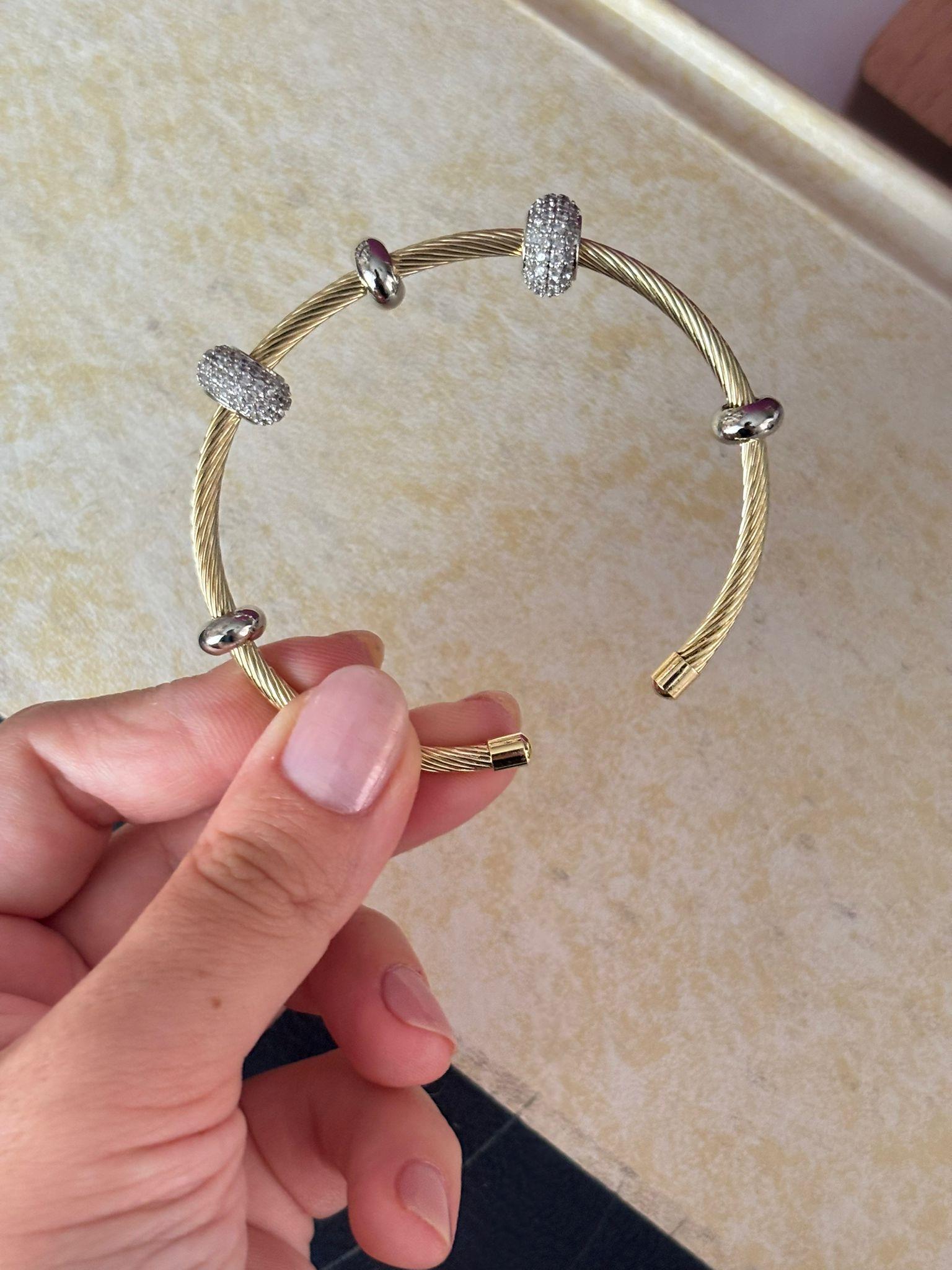 14K Altın Kaplama Mix VIP Bileklik