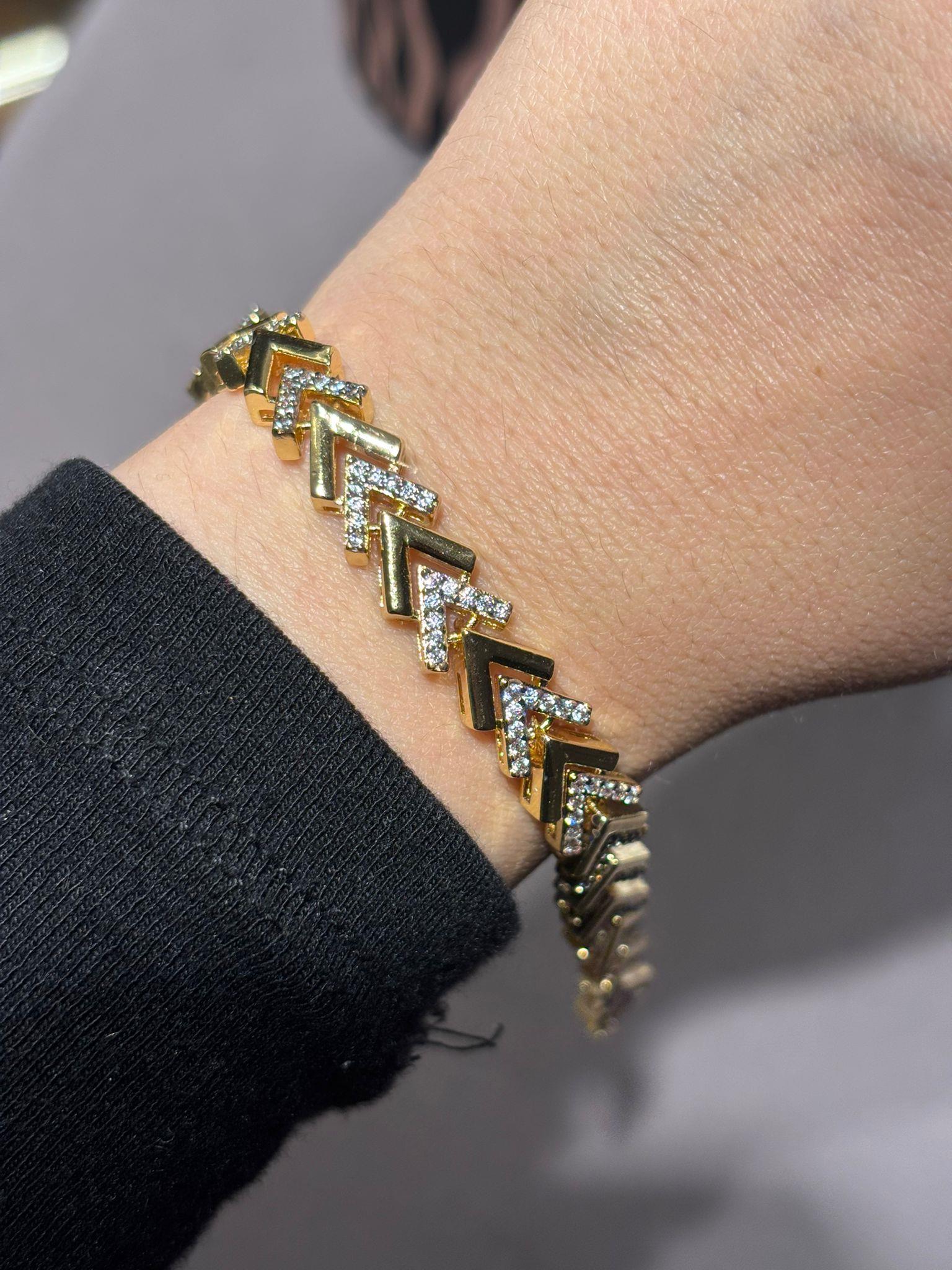 14K Altın Kaplama VIP Kılçık Model Bileklik