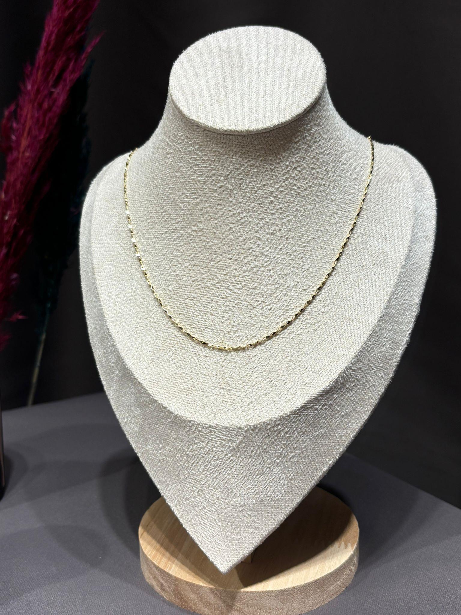 14K Altın Kaplama(Xuping) İnce Pul Zİncir 50 cm