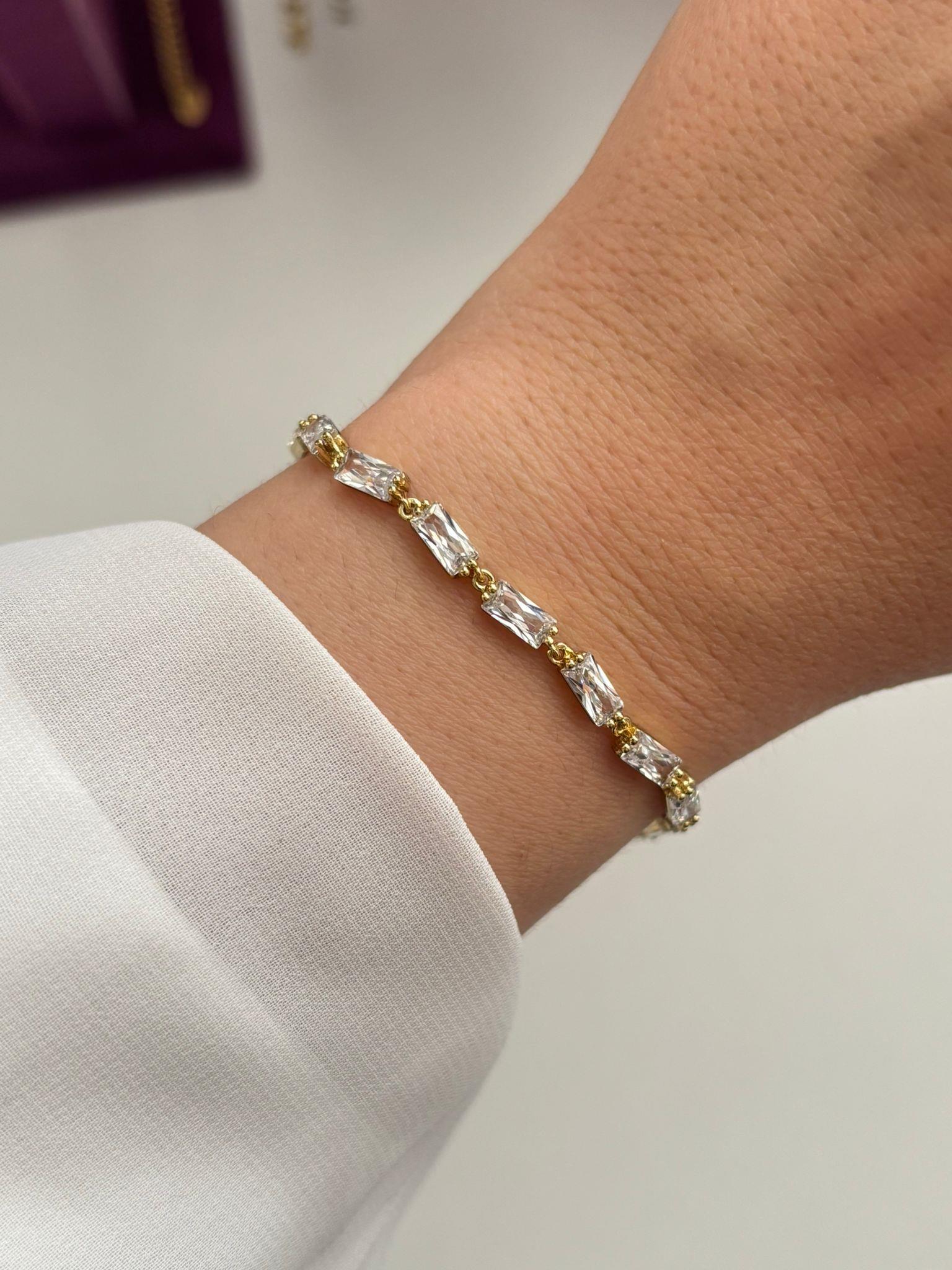 14K Xuping Beyaz Kristal Rüya Bileklik