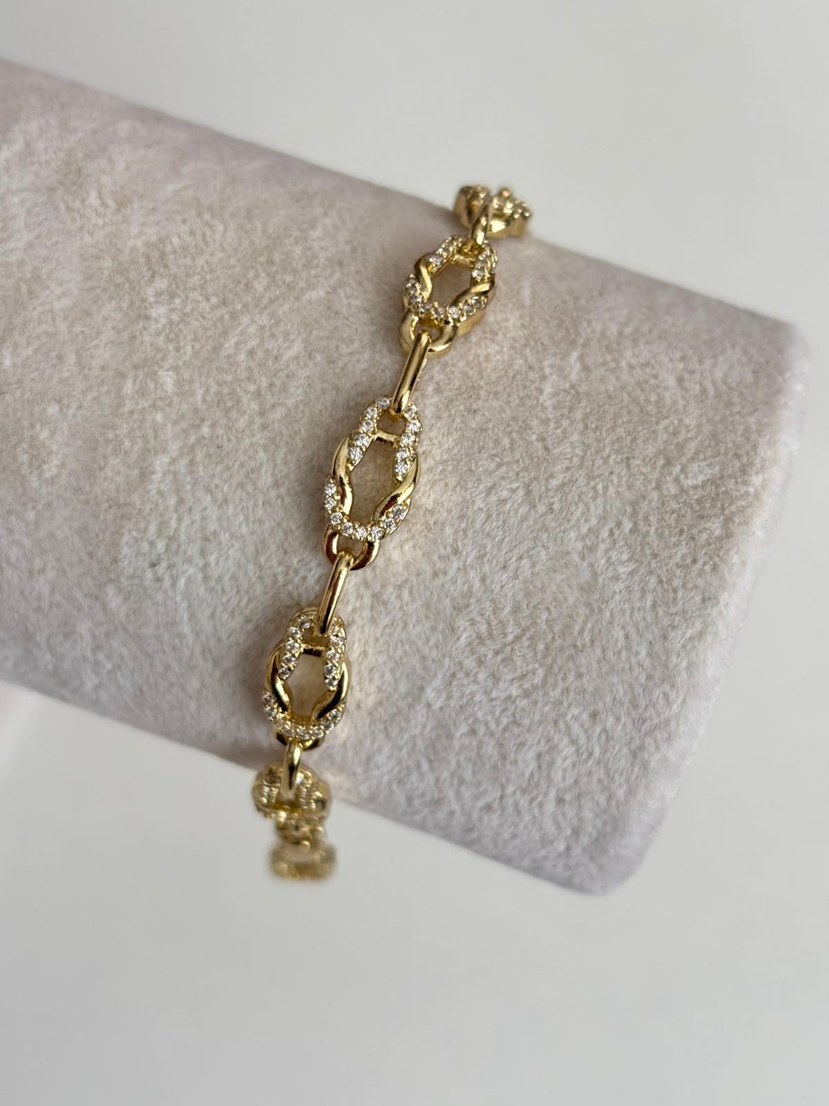 14K Xuping Özel Seri Düğüm Bileklik(19cm)