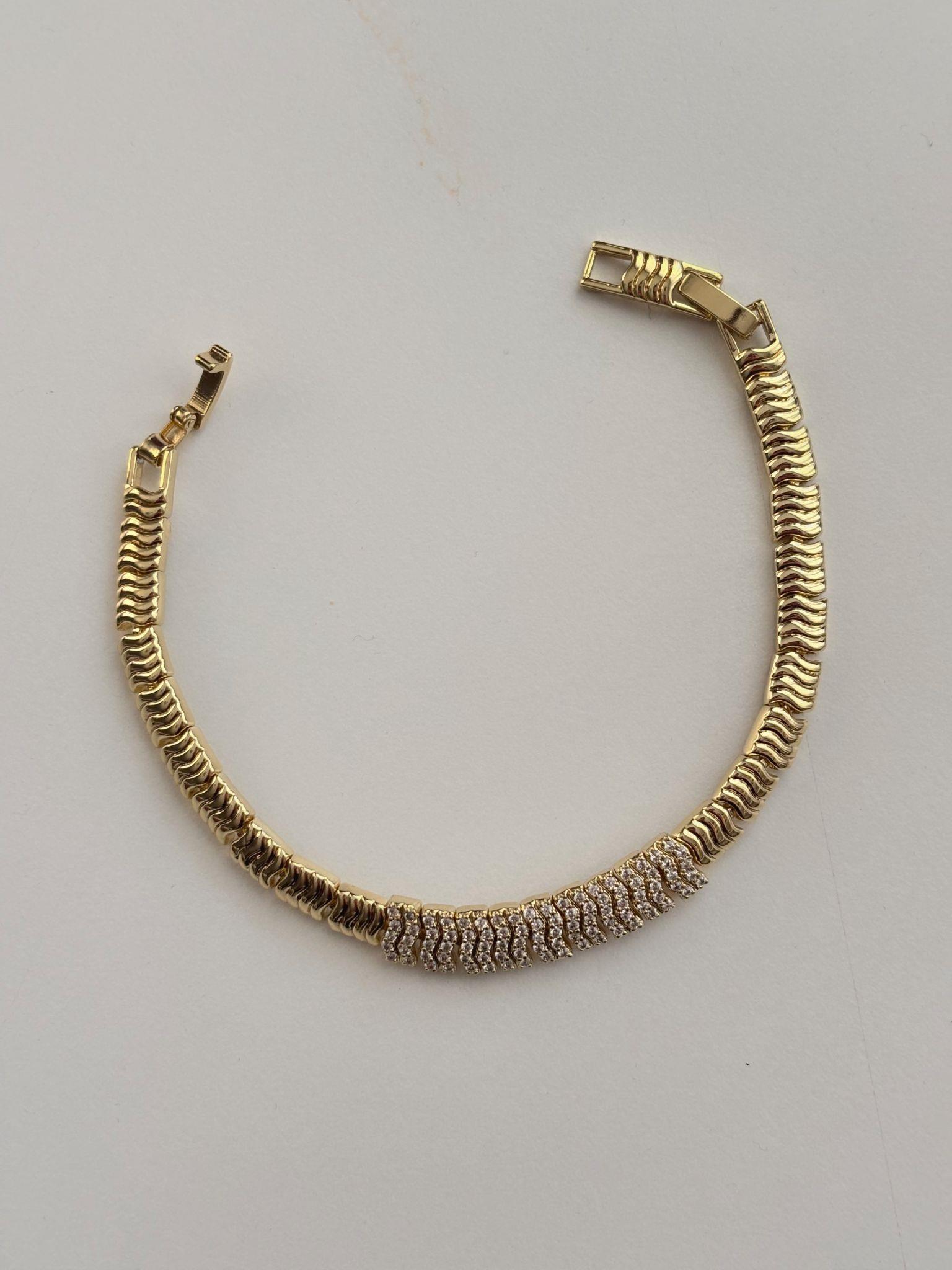 14K Xuping(Altın Kaplama) Balık Sırtı Bileklik