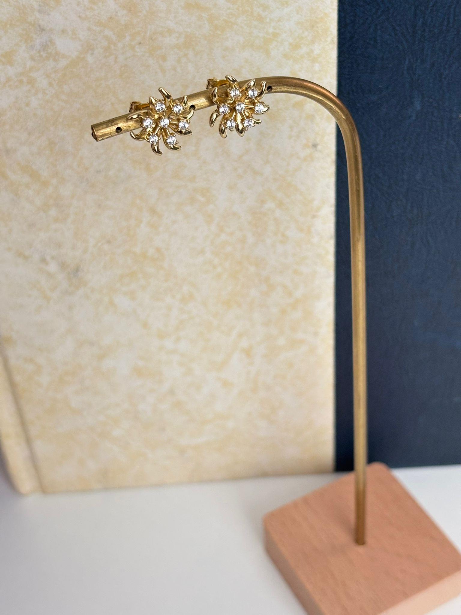 14K Xuping(Altın Kaplama) Lotus Küpe