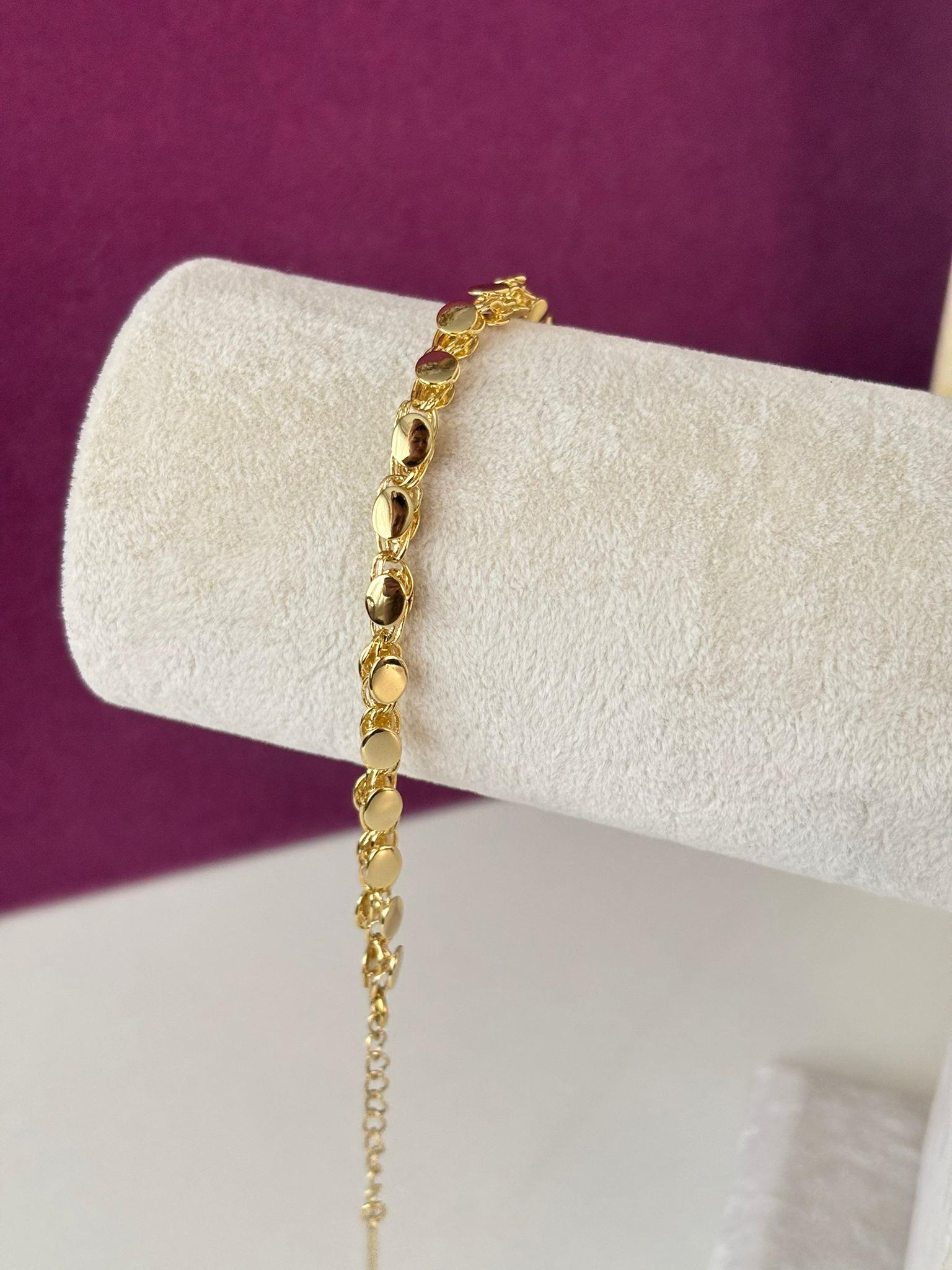 14K Xuping(Altın Kaplama) Oval Kesim Arpa Bileklik
