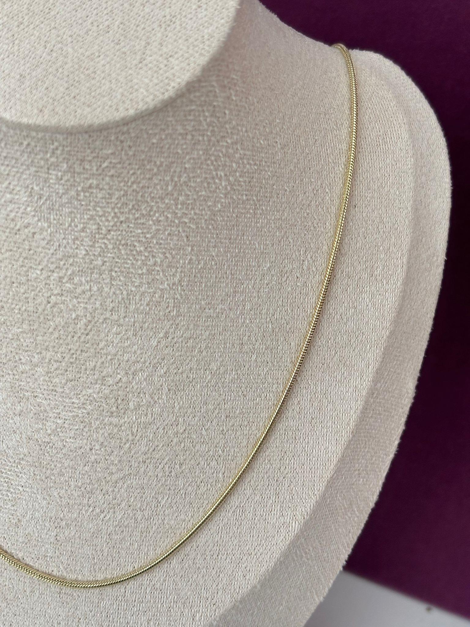 14K Xuping(Altın Kaplama) Yassı İnce Zincir(50cm)