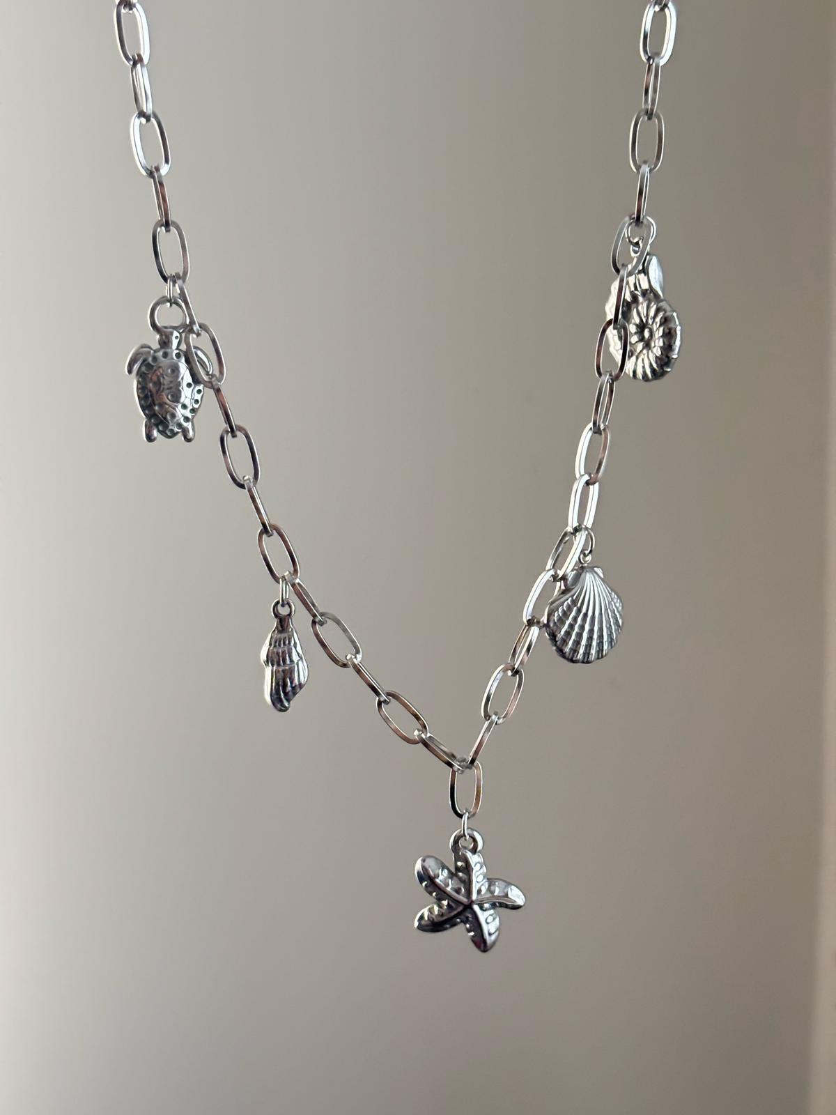 Deniz Yıldızı Charm Silver Çelik Kolye