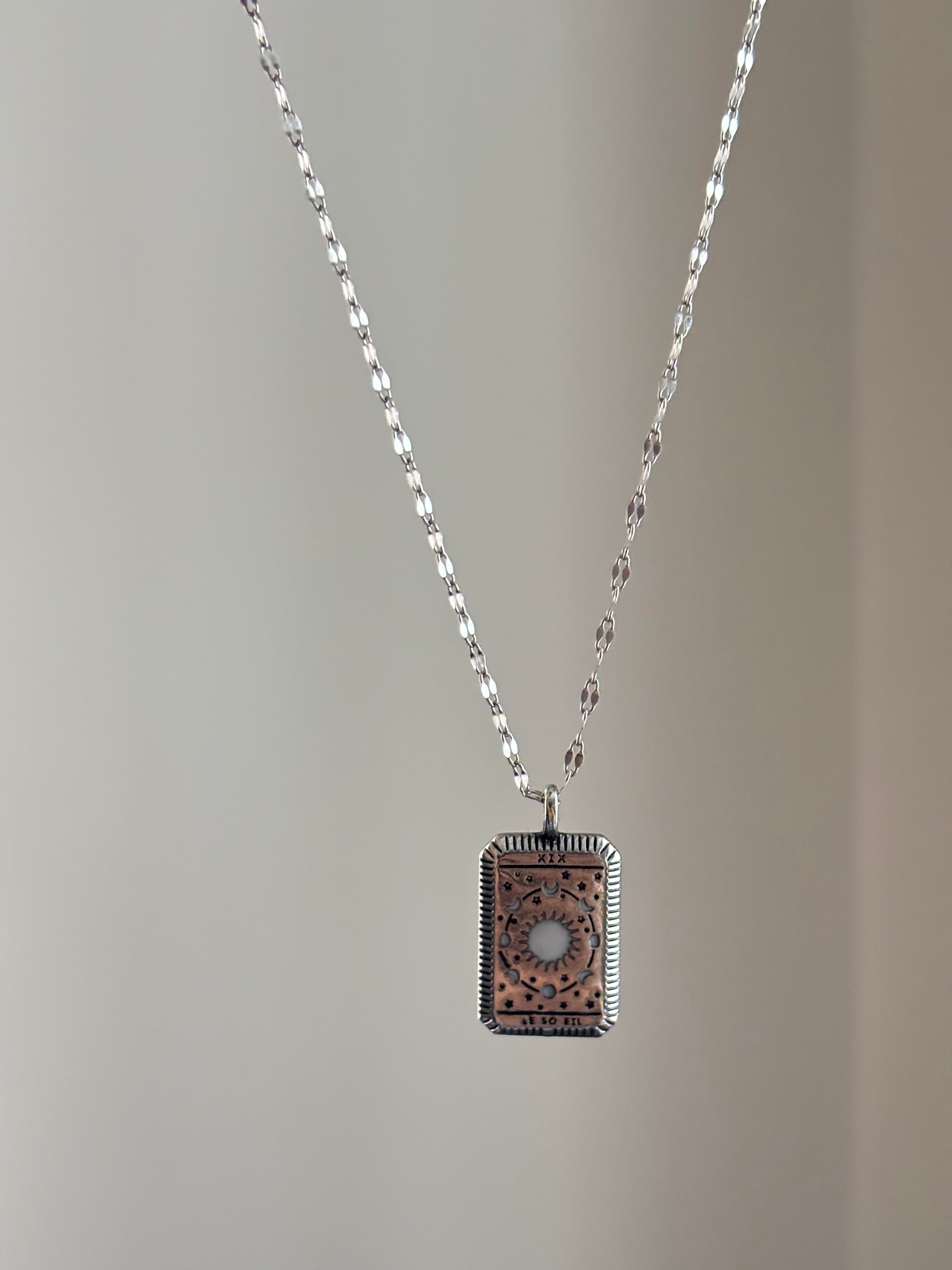 Galaksi Silver Çelik Kolye(45cm)