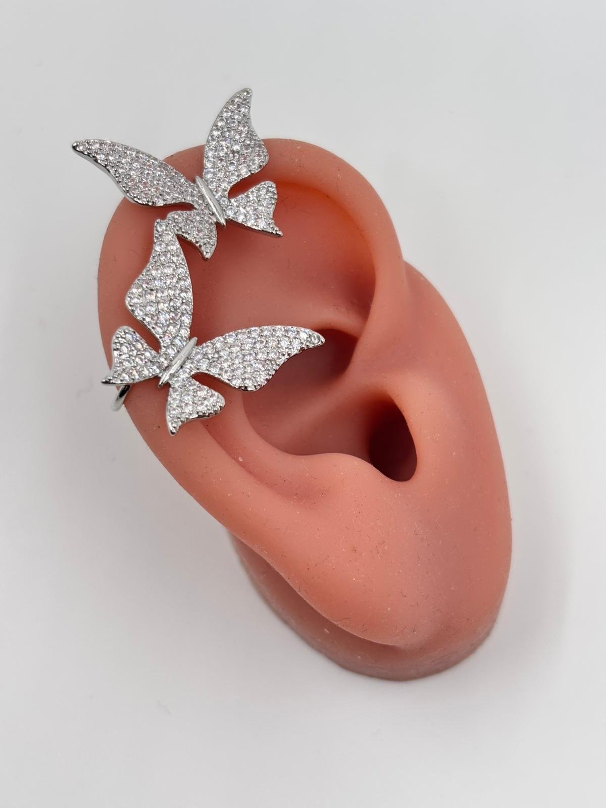 Kelebek Gümüş Earcuff