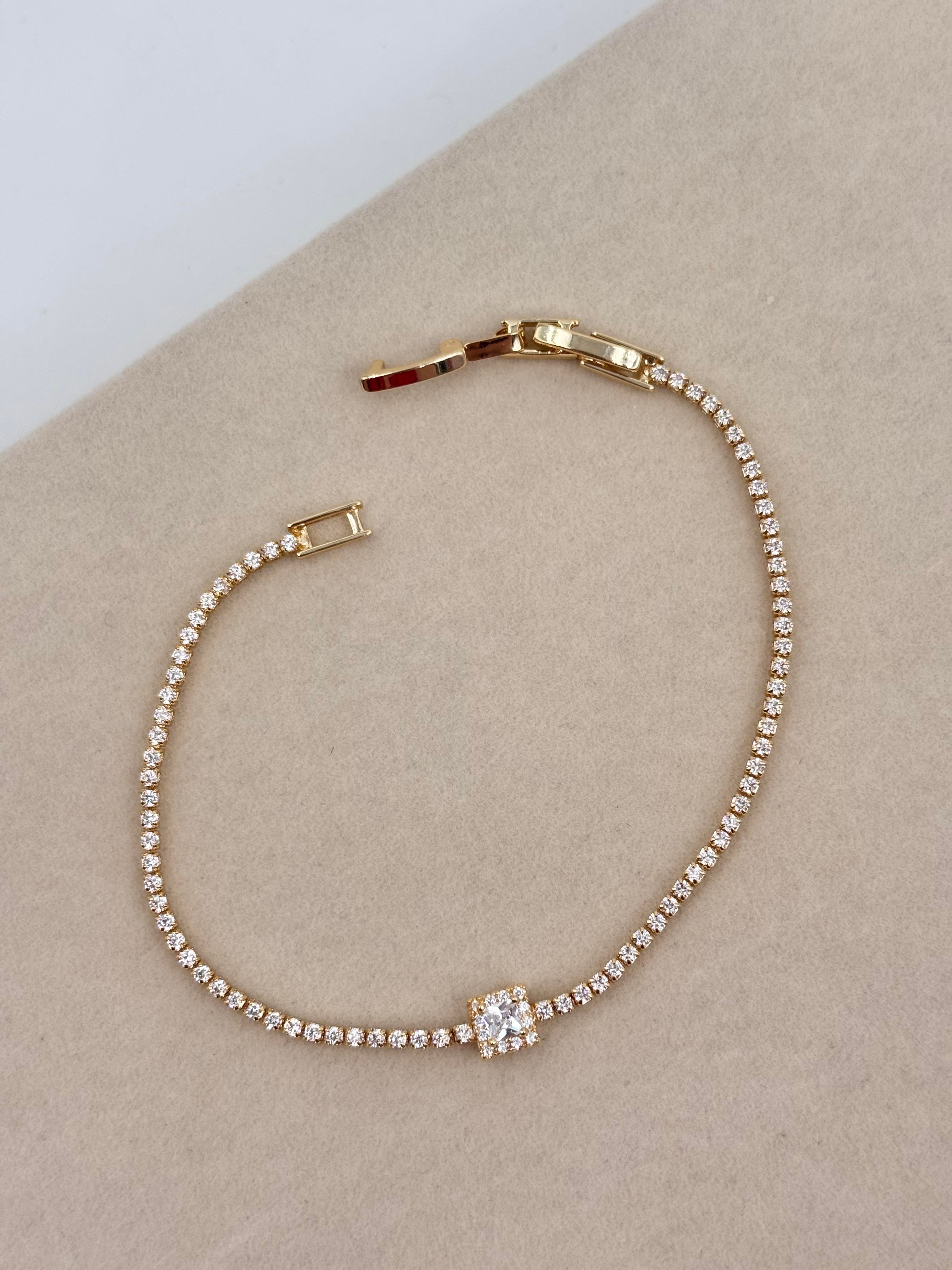 Minimal Baget Kesim Su Yolu Bileklik(19cm)