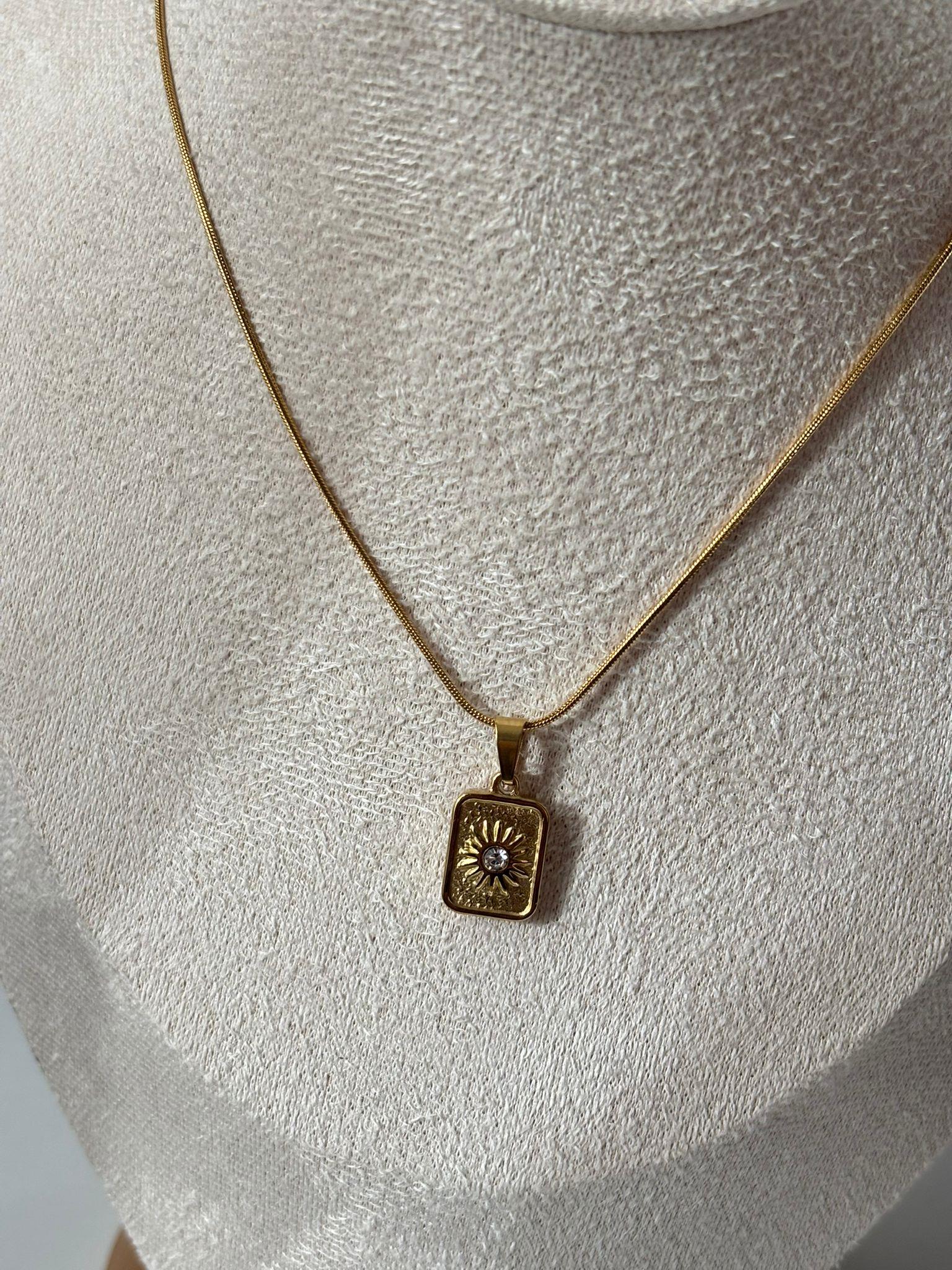 Minimalist Sun Boho Çelik Kolye