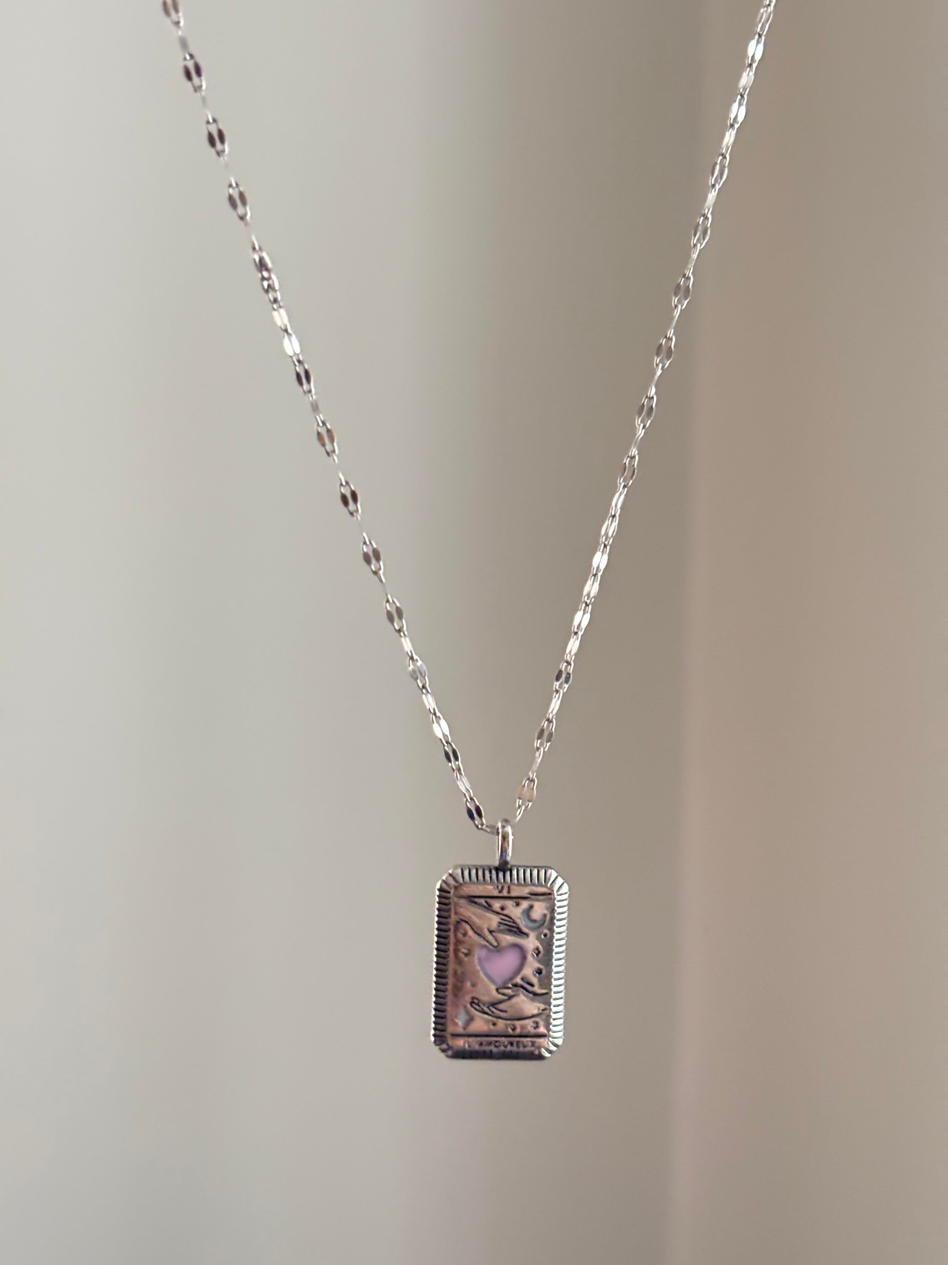 Silver Romantik Çelik Kolye(45cm)