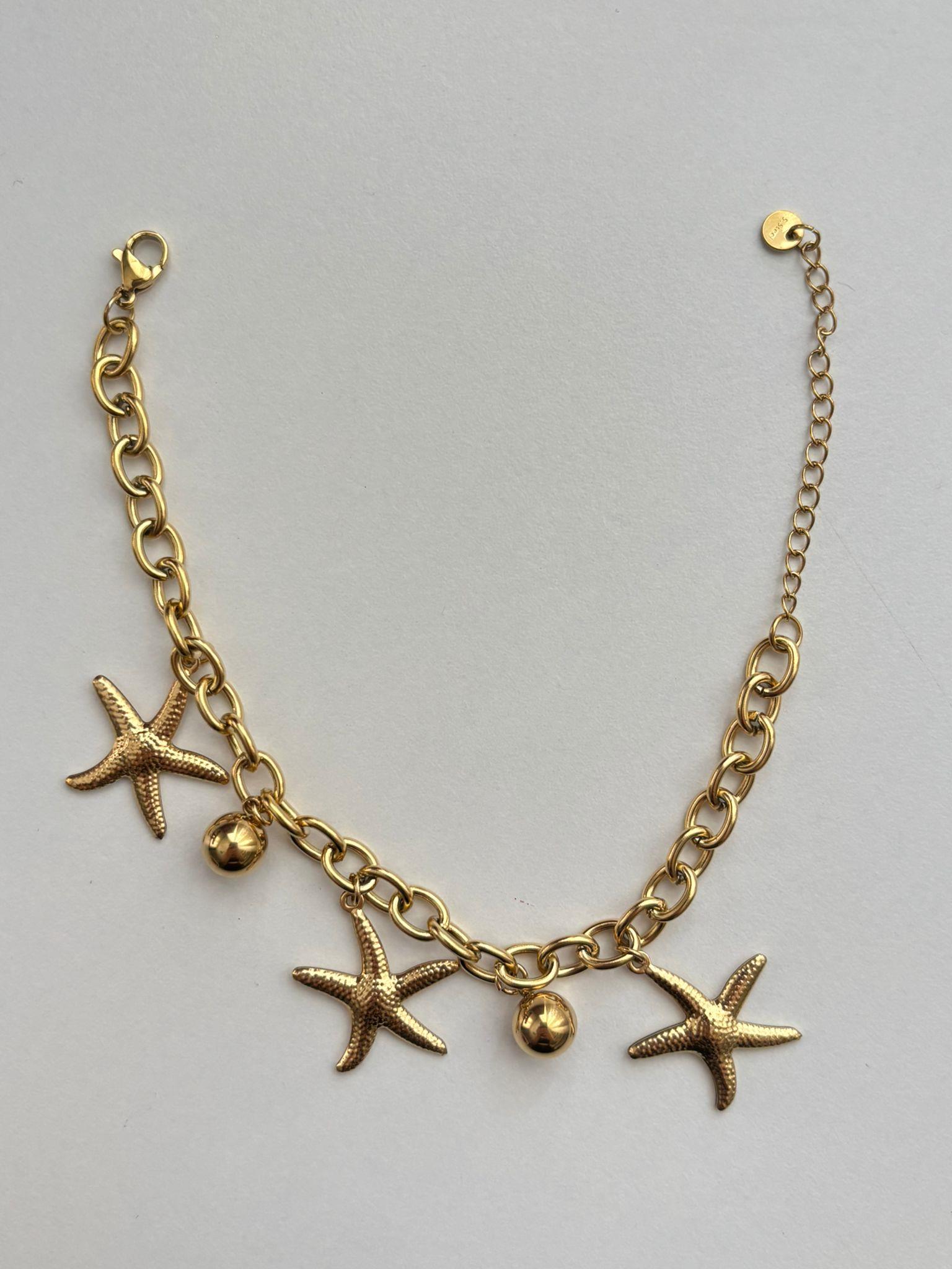 Yıldız Gold Charm Bileklik