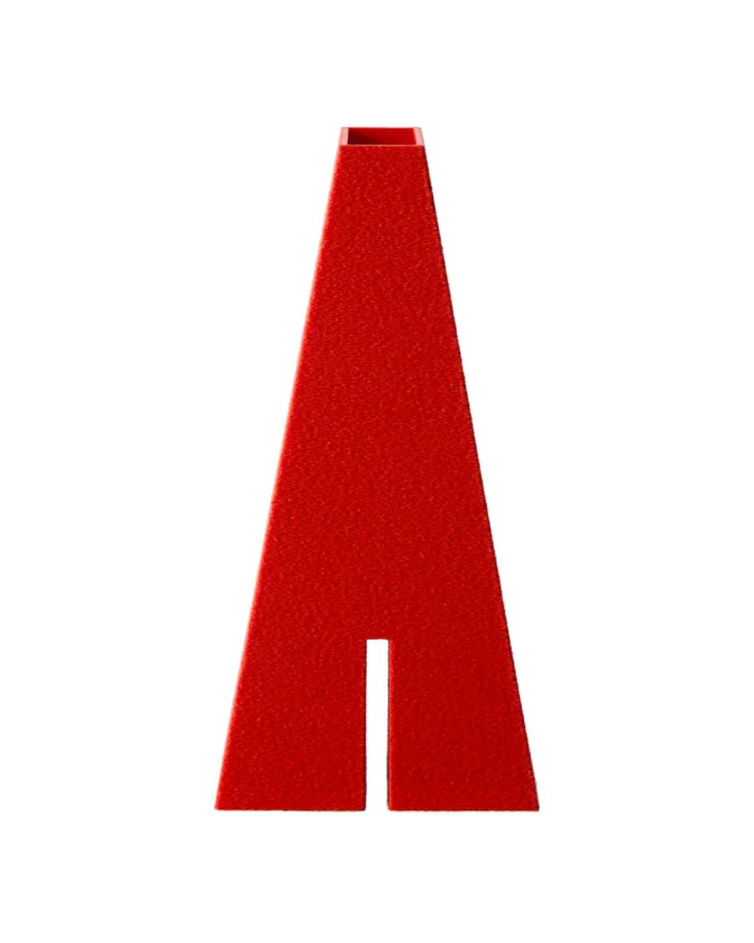 Das Pieces ''Obelisk No:2'' 3D Printed Red Vase