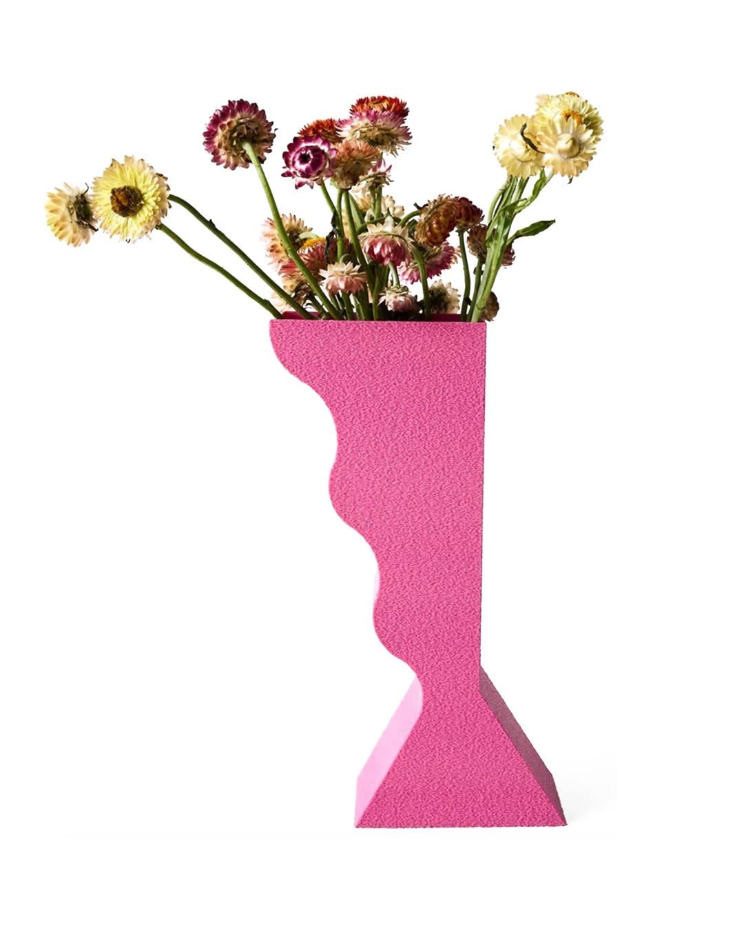 Das Pieces ''Rivulet'' 3D Printed Pink Vase