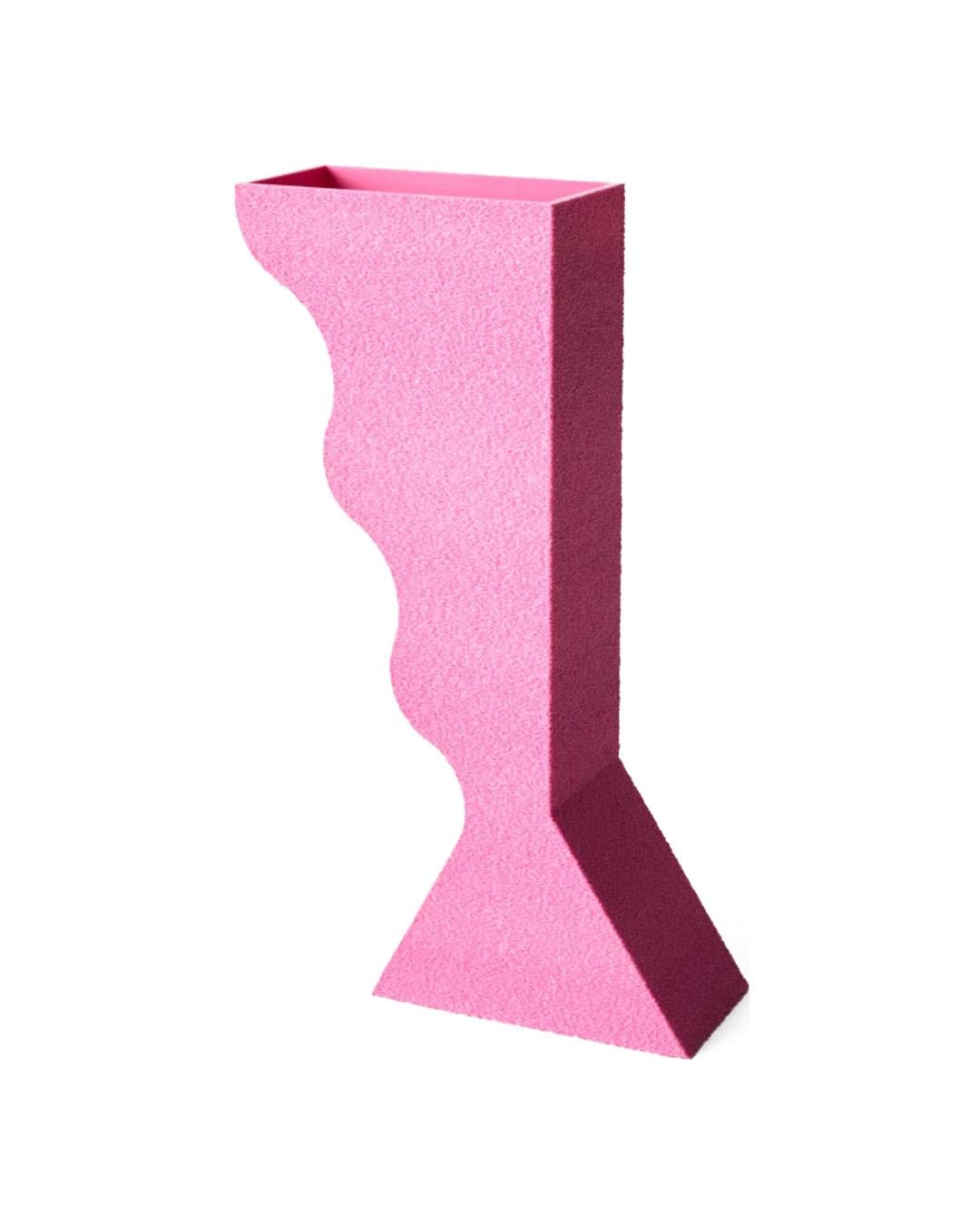 Das Pieces ''Rivulet'' 3D Printed Pink Vase