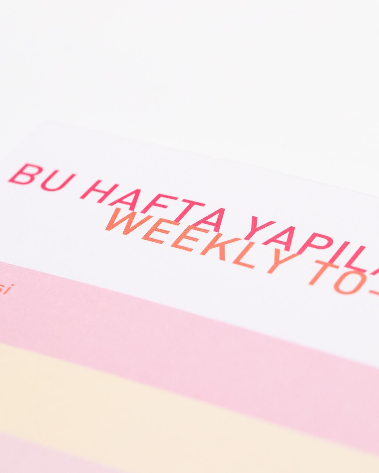 Kağıthane Haftalık Bloknot