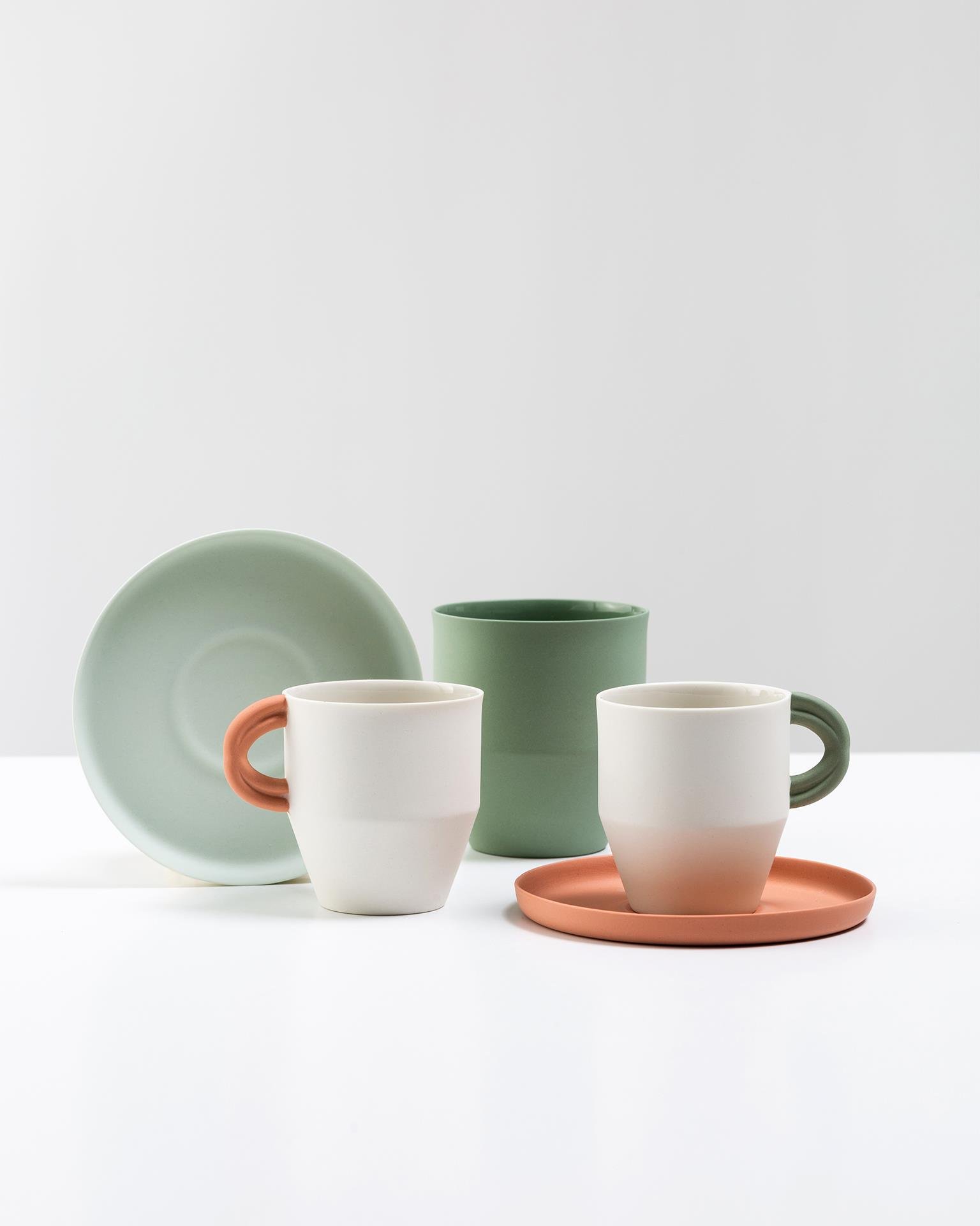 Kahve Fincanı ve Tabağı - Onni Design - Terracota