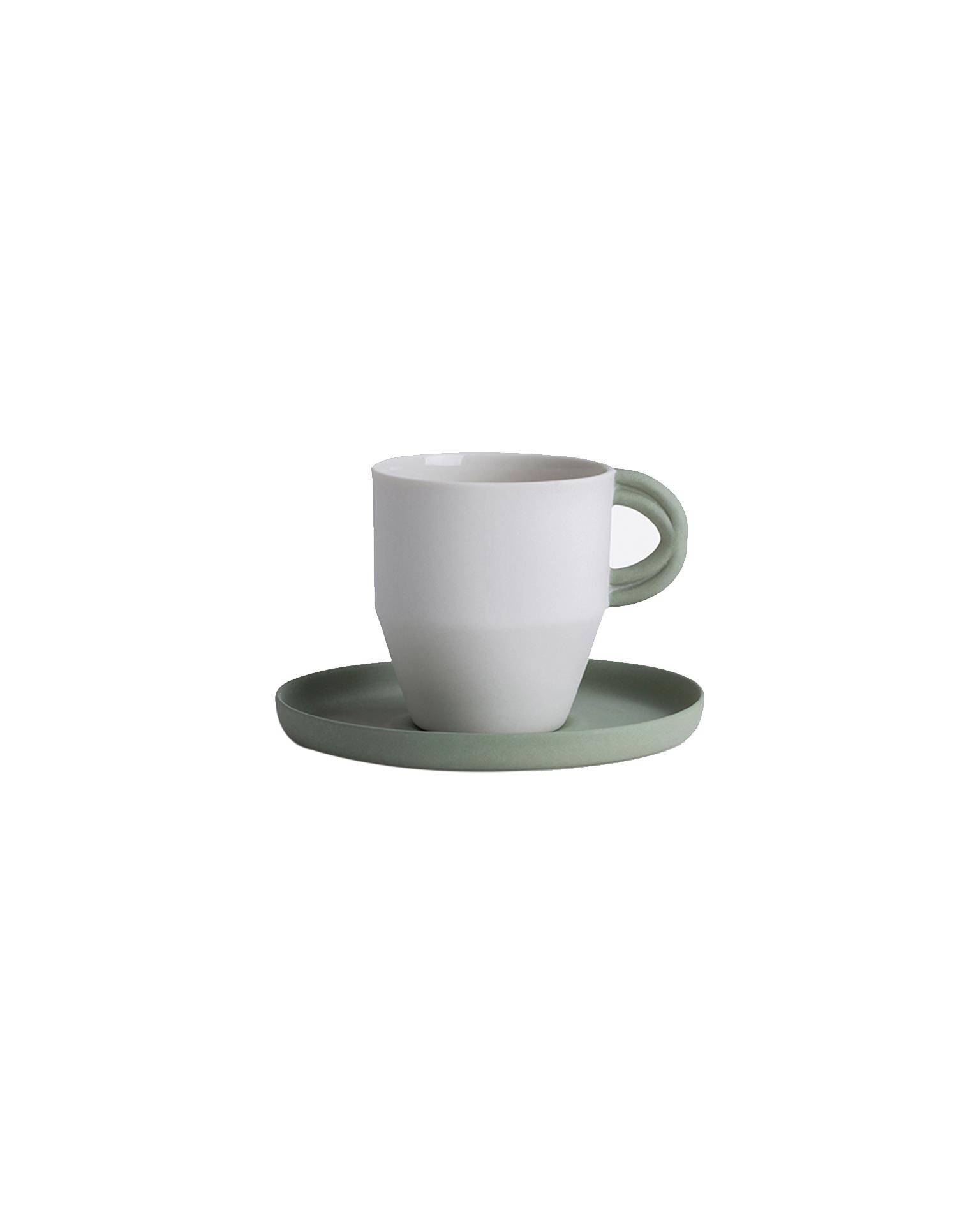 Kahve Fincanı ve Tabağı - Onni Design - Yeşil