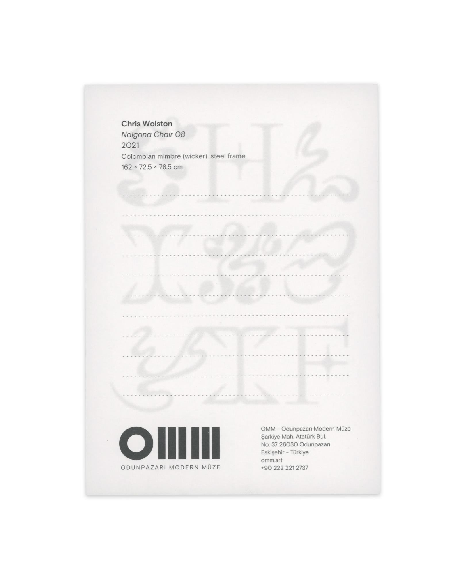 CHRIS WOLSTON Kartpostal-2