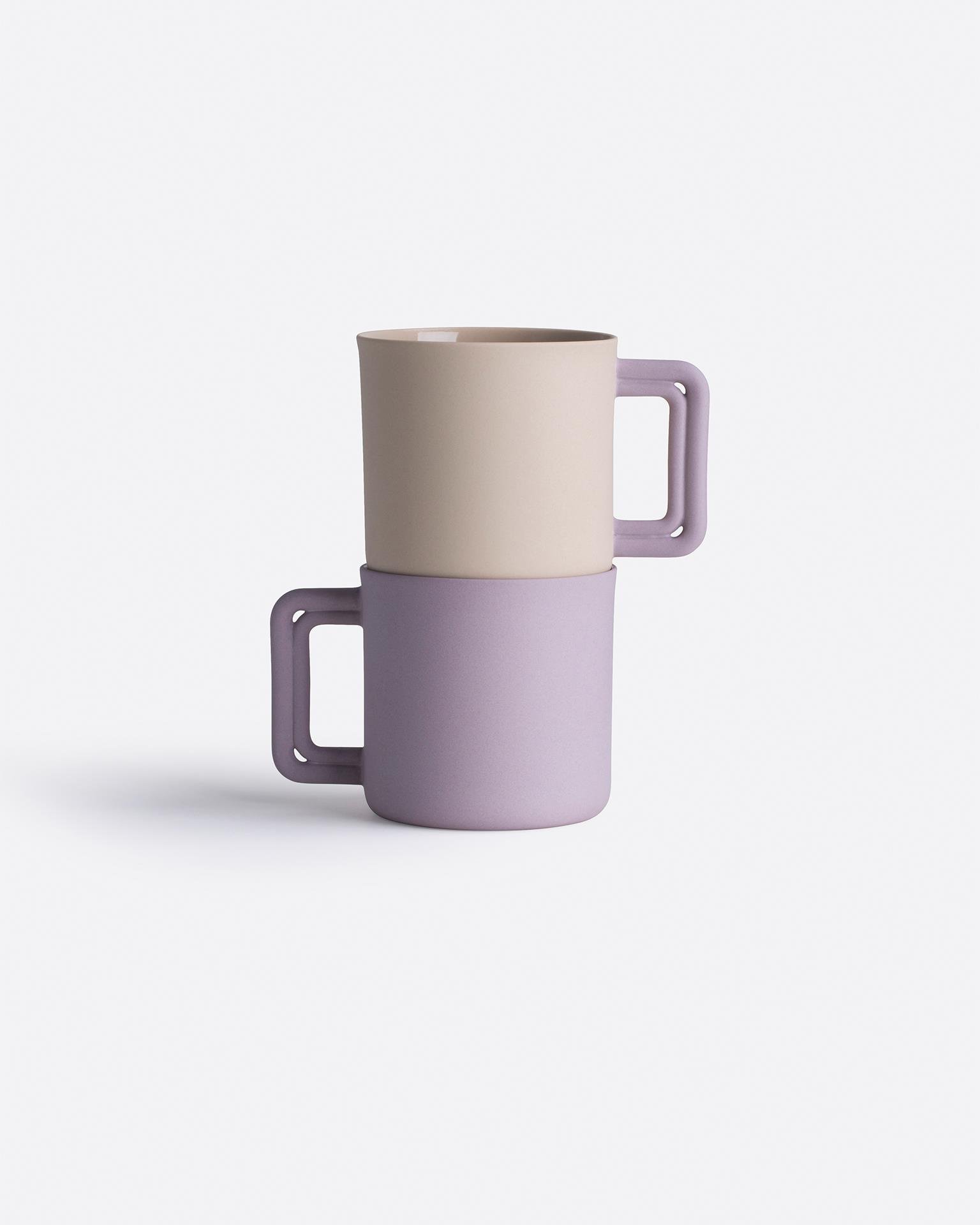 Kupa - Onni Design - Çift Renkli - Bej/Lila