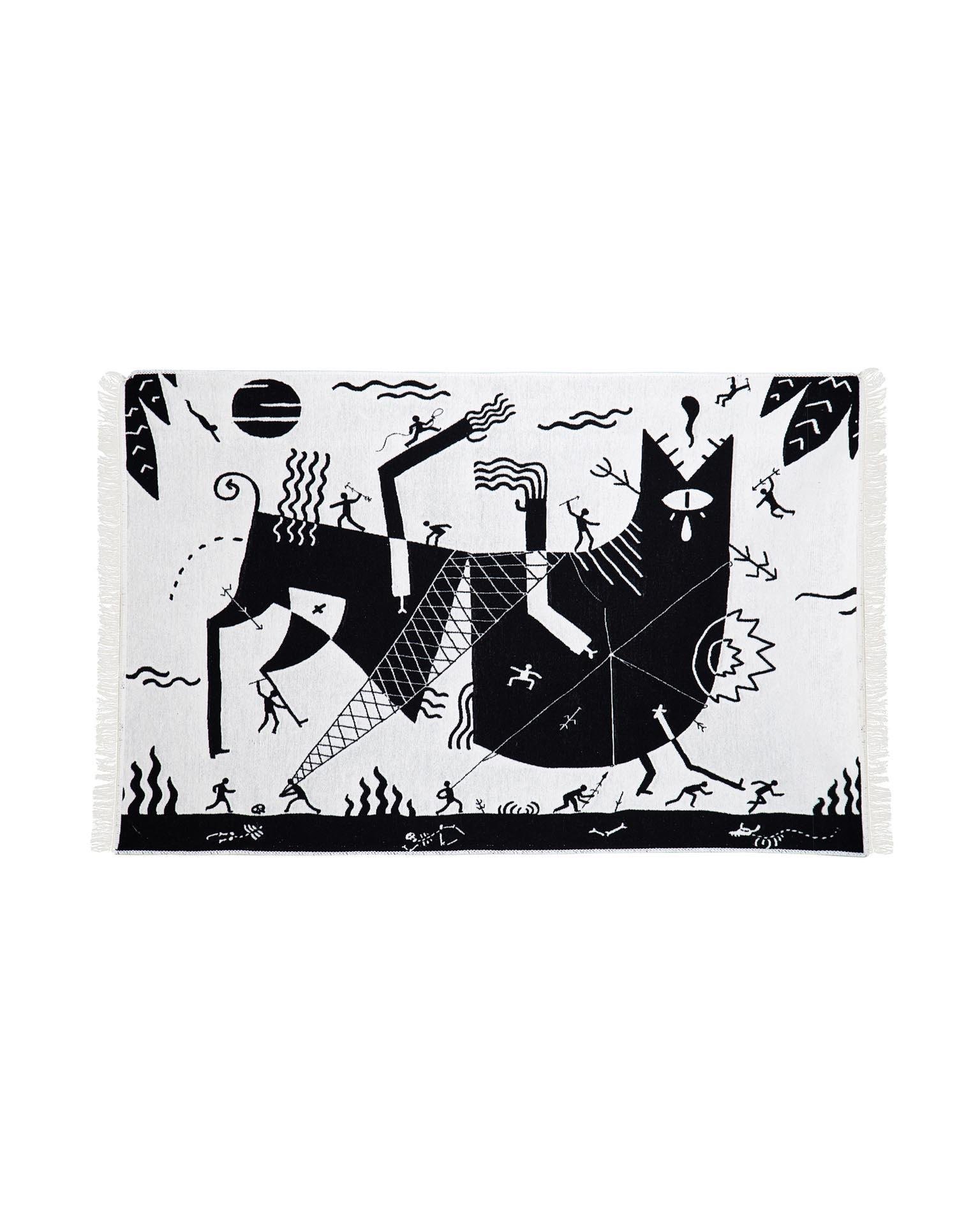 Murat Kalkavan “Hunt” Makine Dokuma Kilim - OMM x Şarküteri Big Baboli