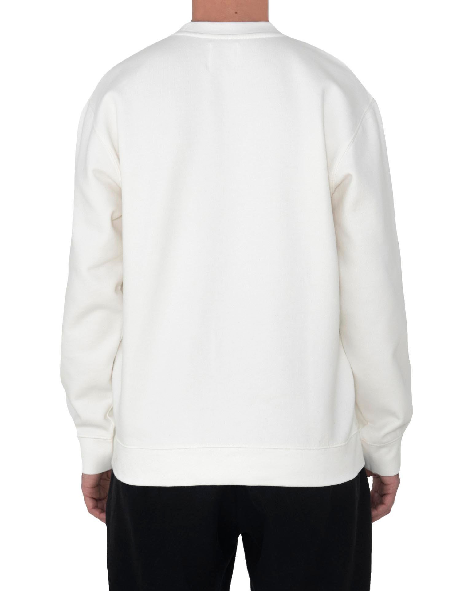 OMM Baskılı Unisex Beyaz Sweatshirt