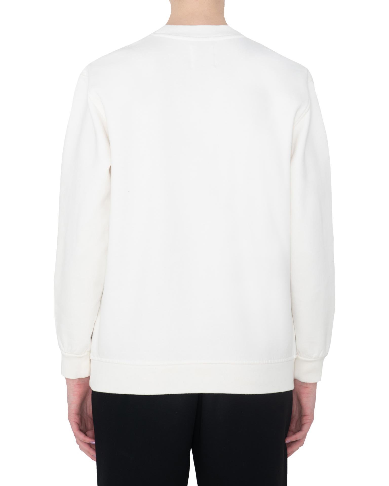 OMM Baskılı Unisex Beyaz Sweatshirt