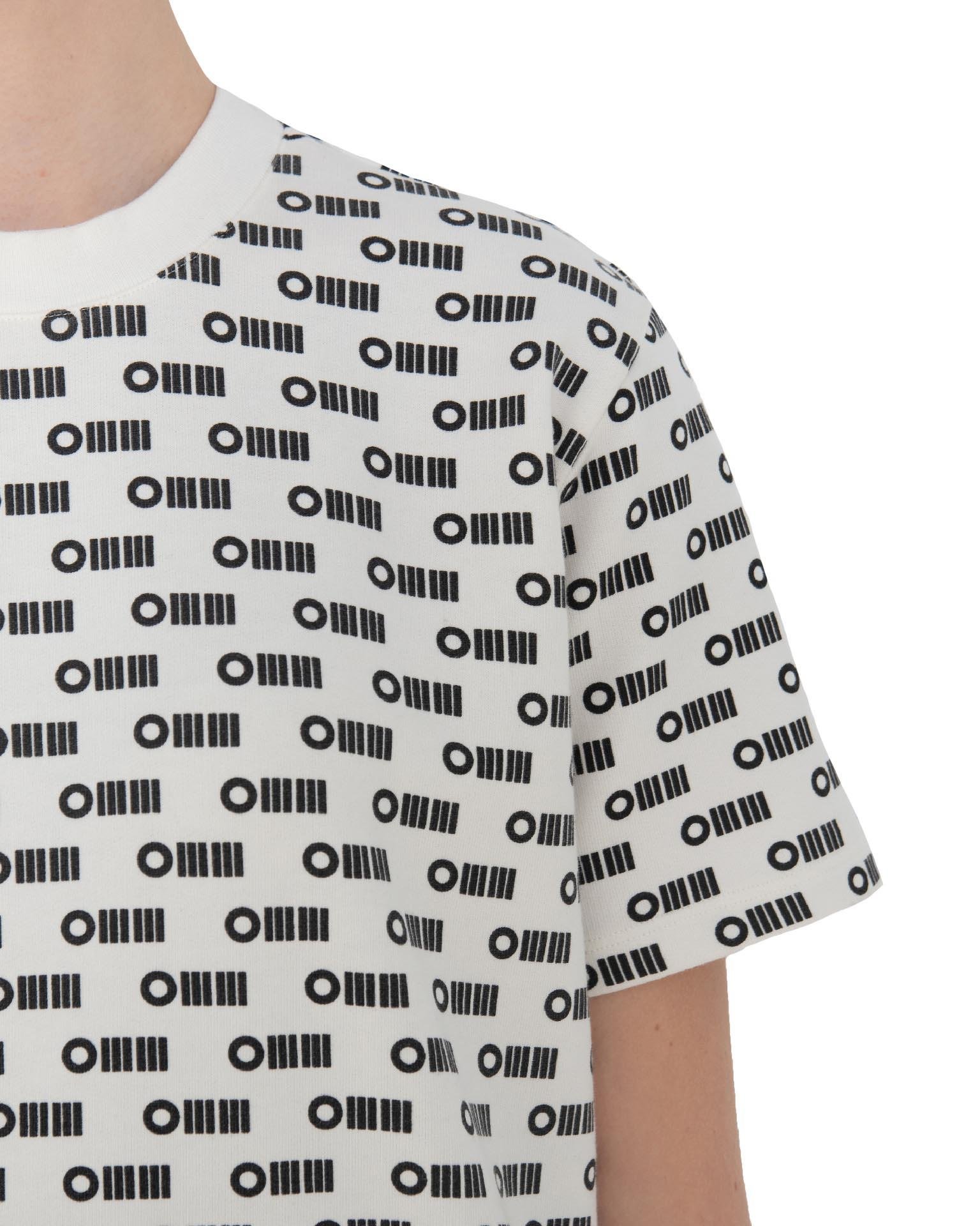 OMM Baskılı Unisex Beyaz Tişört