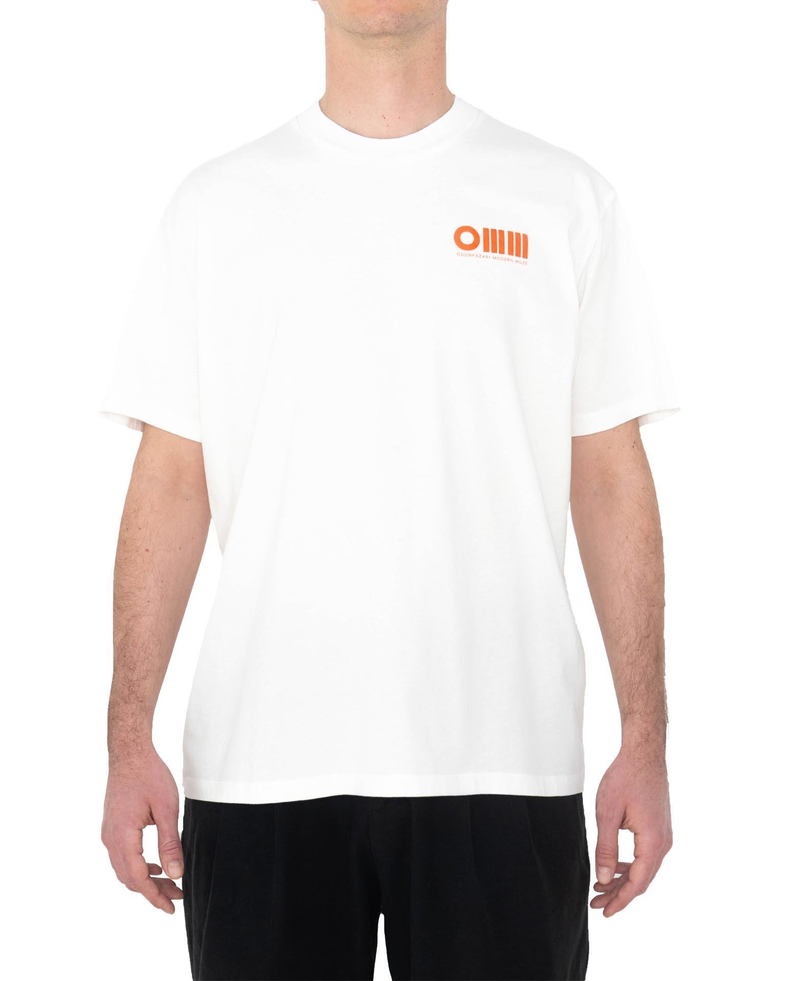 OMM Baskılı Unisex Beyaz Tişört