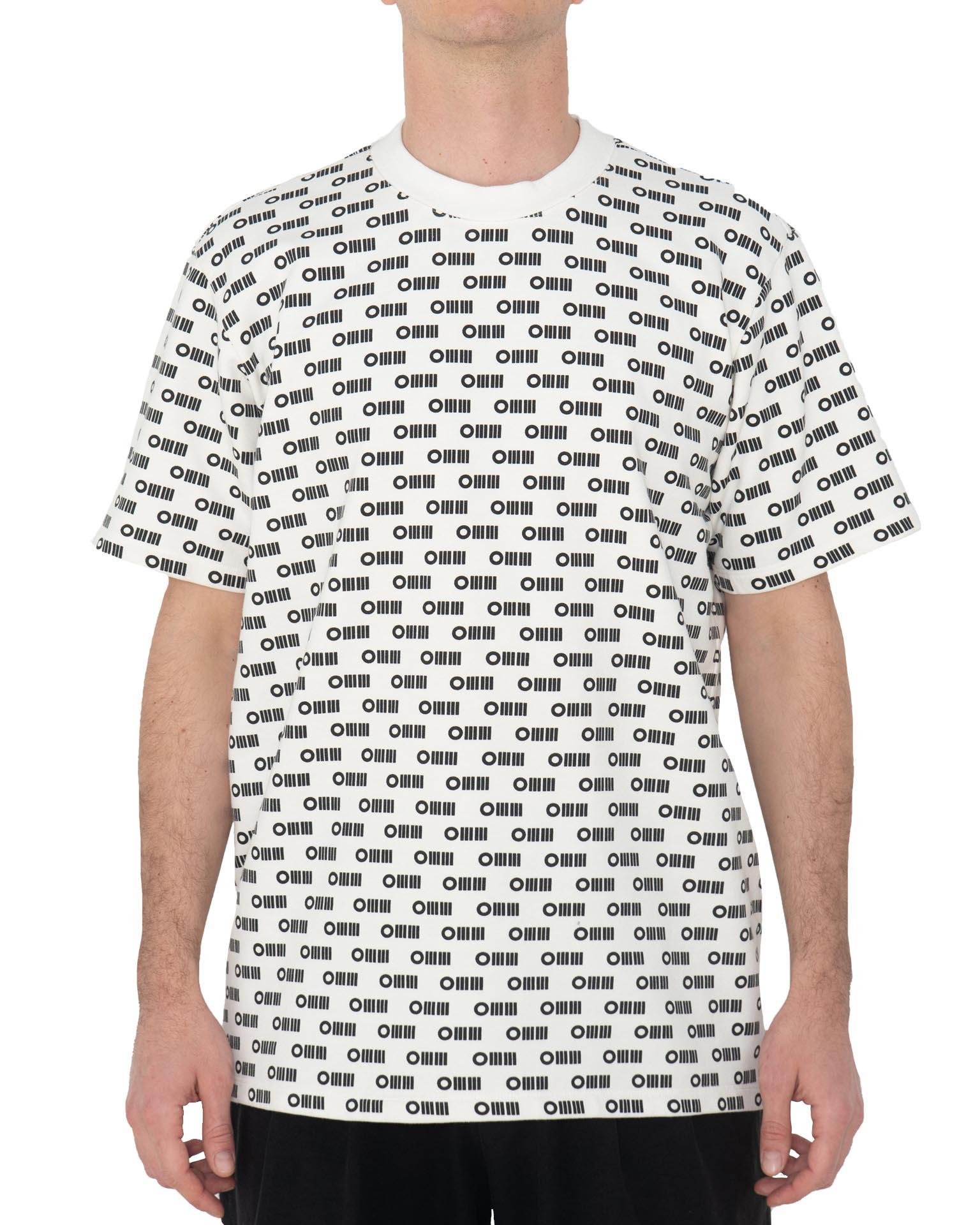 OMM Baskılı Unisex Beyaz Tişört