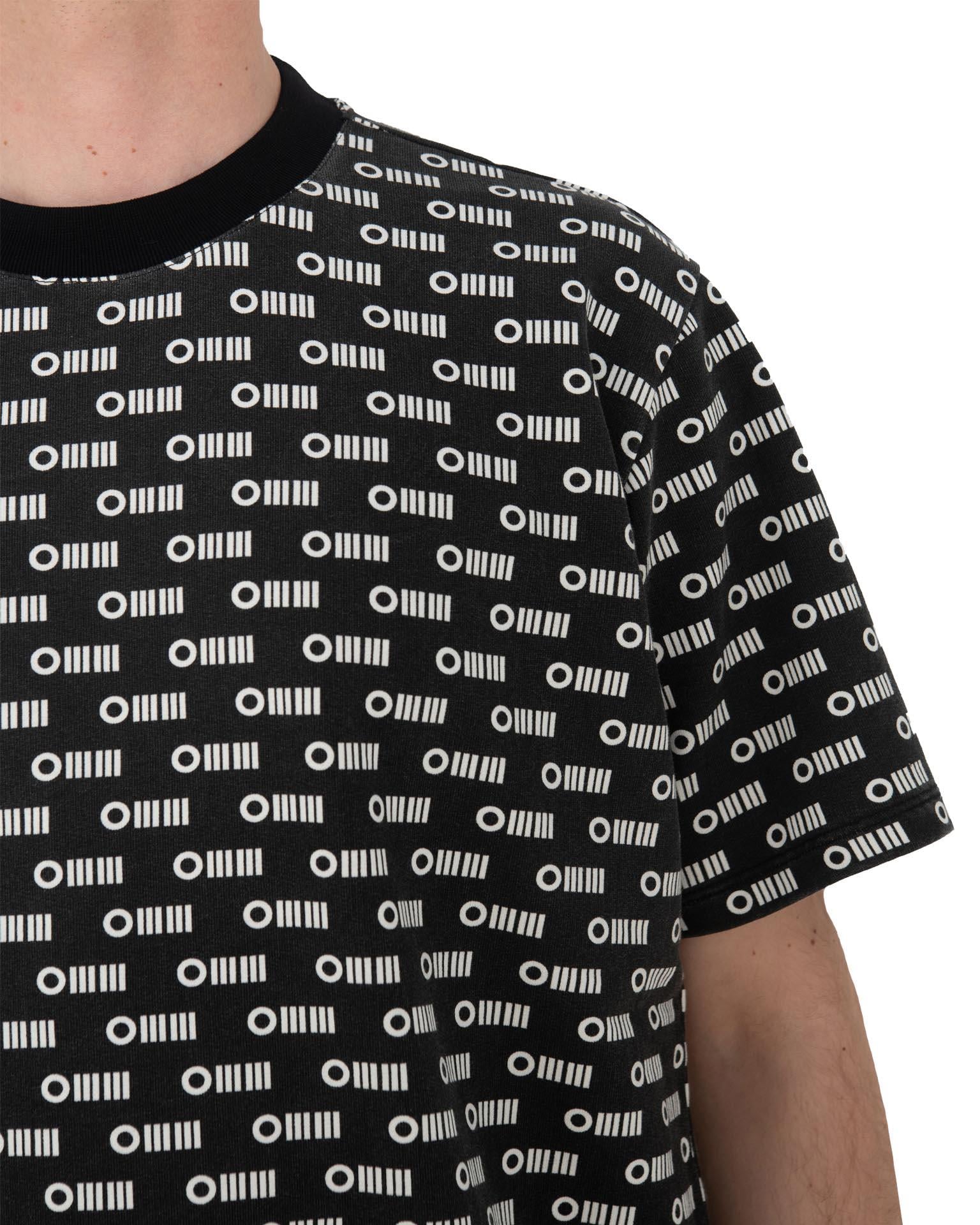 OMM Baskılı Unisex Siyah Tişört