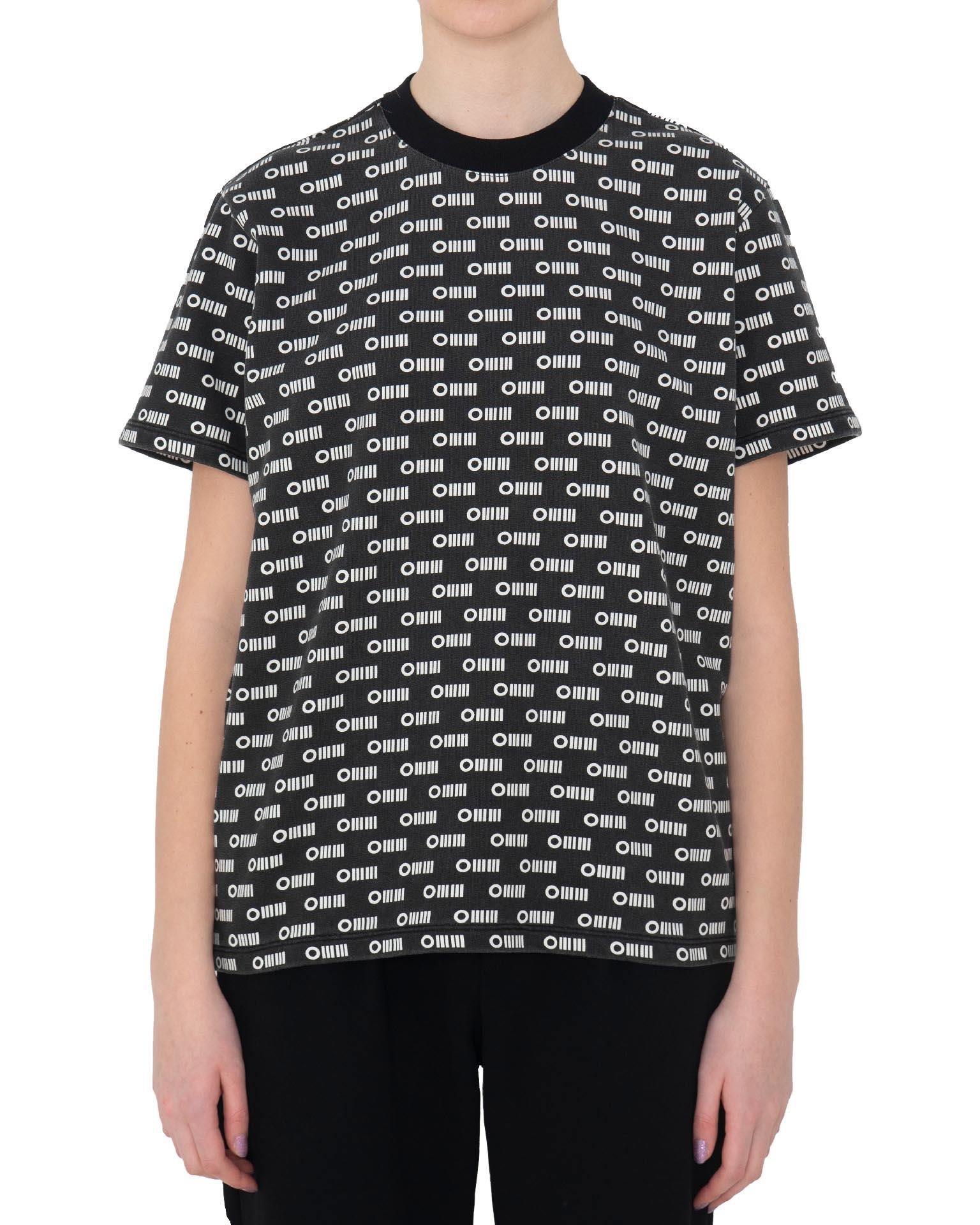 OMM Baskılı Unisex Siyah Tişört