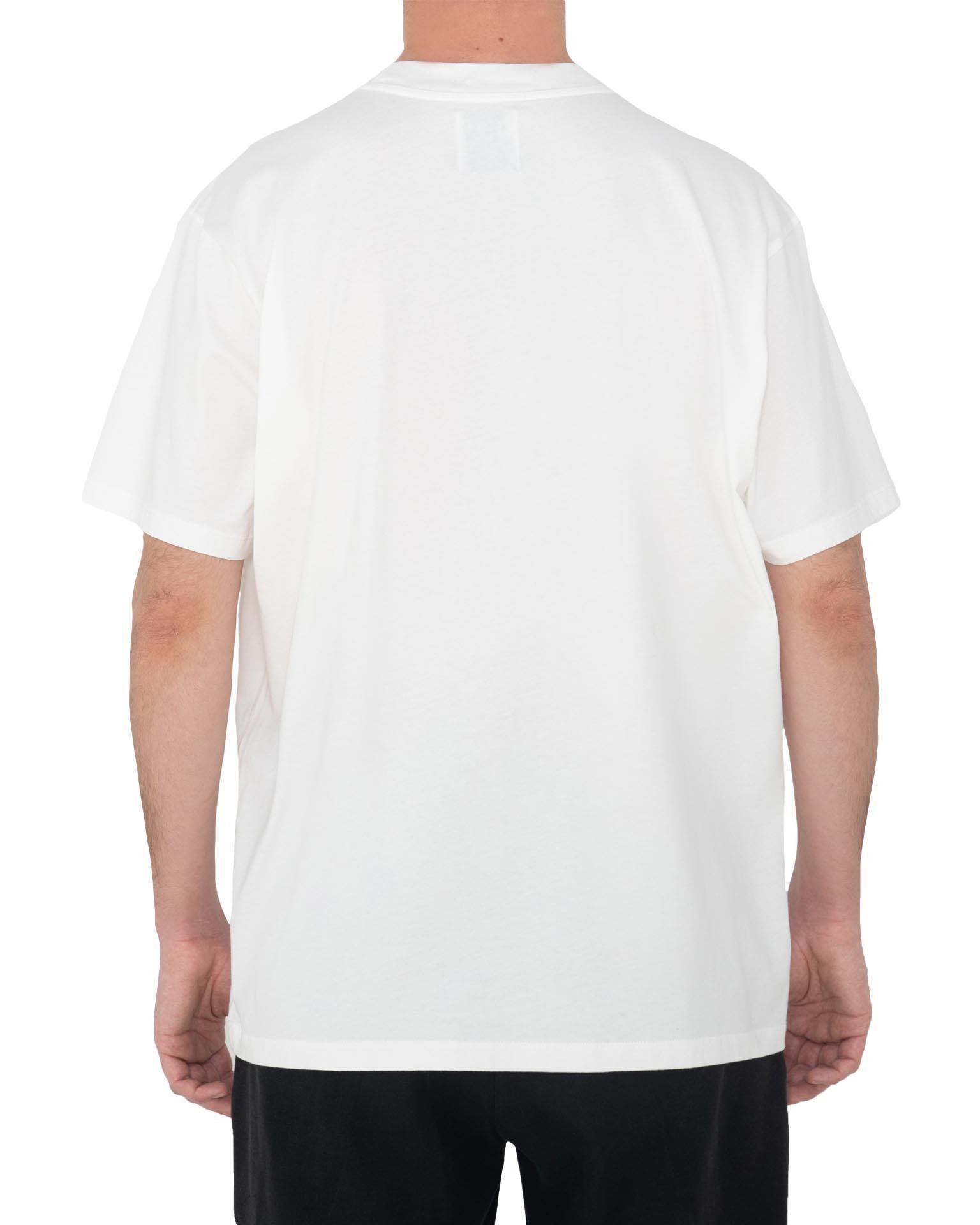 OMM Unisex Beyaz Tişört - Çiçek Desenli