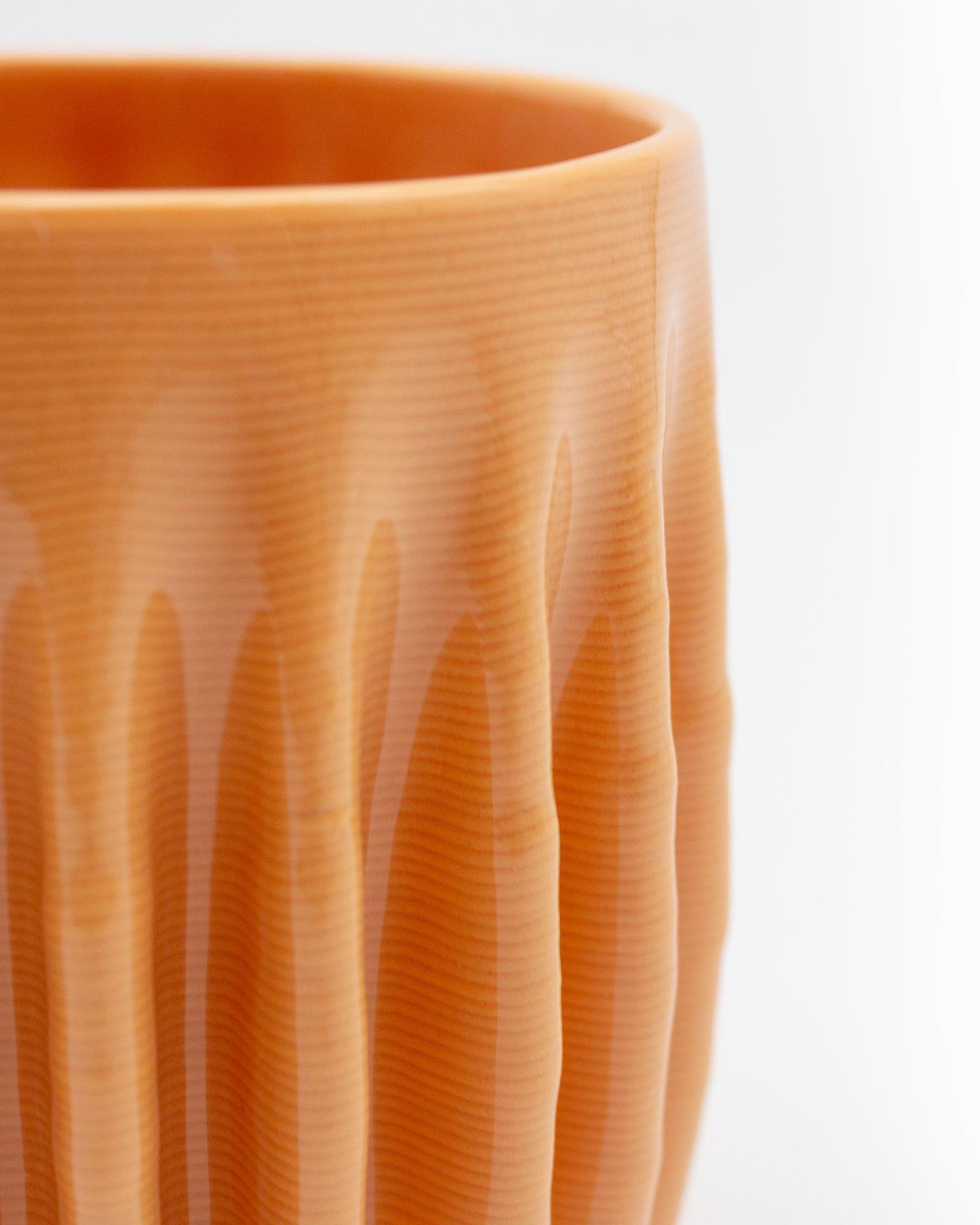 Solidified ''Entropy V2'' Salmon Porcelain Cup