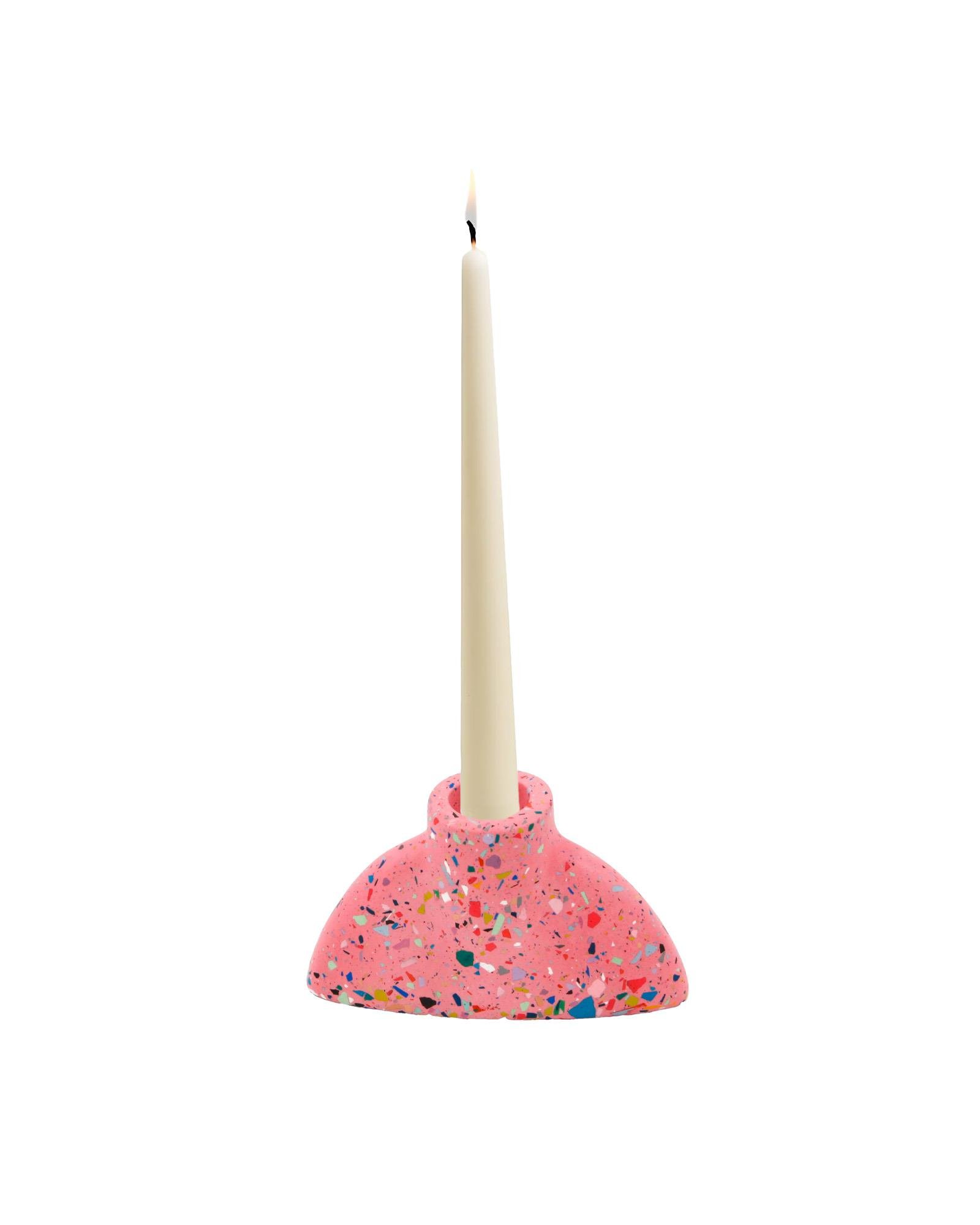 Tehanu Lab Terrazzo Pembe Mumluk