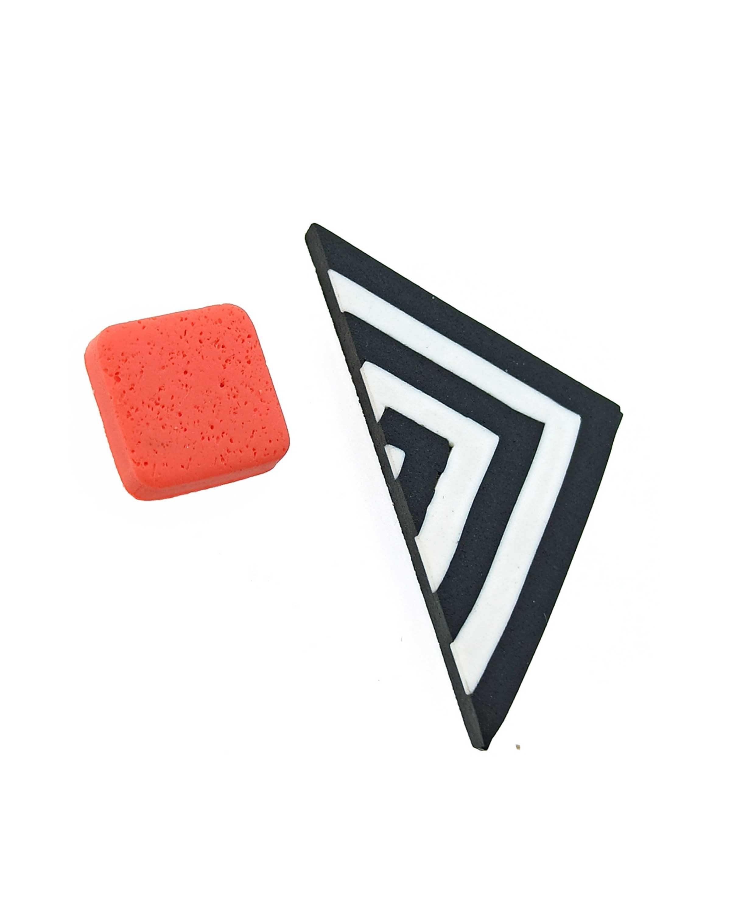 Trio Orange Earrings  - GİKU